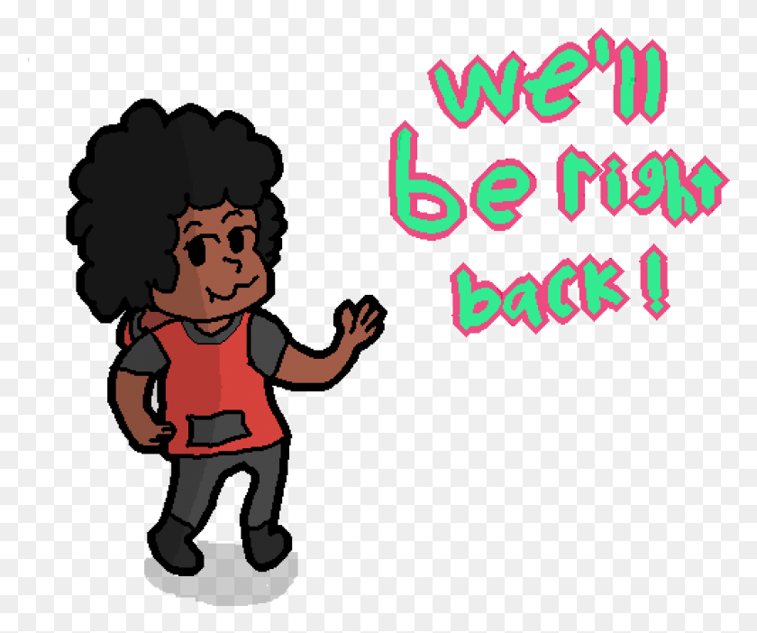 989x815 Transparent Be Right Back Cartoon, Person, Human, Hair HD PNG Download