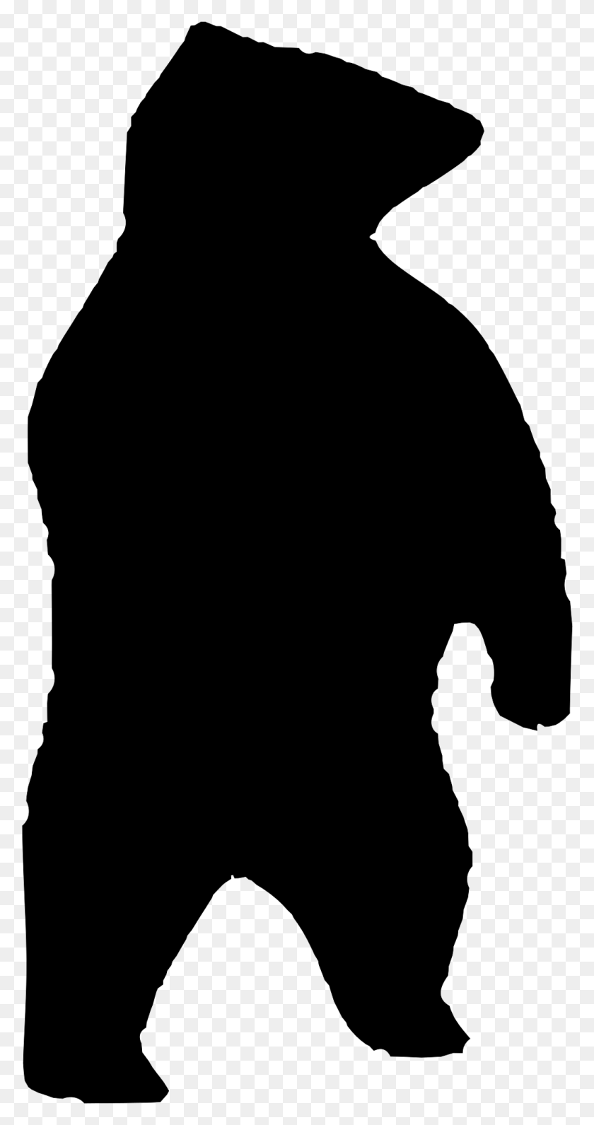 1045x2052 Transparent Bear Clipart Silhouette Bear Silhouette, Gray, World Of Warcraft HD PNG Download