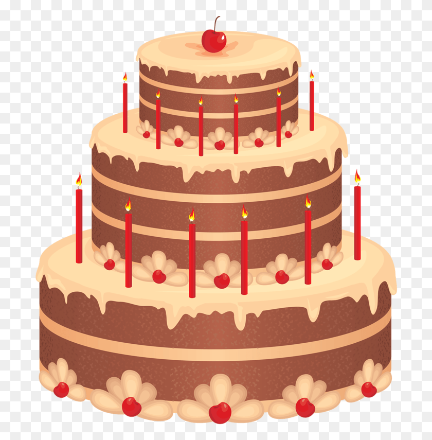 706x795 Png Торт Ко Дню Рождения, Десерт, Еда, Свадебный Торт Png Скачать