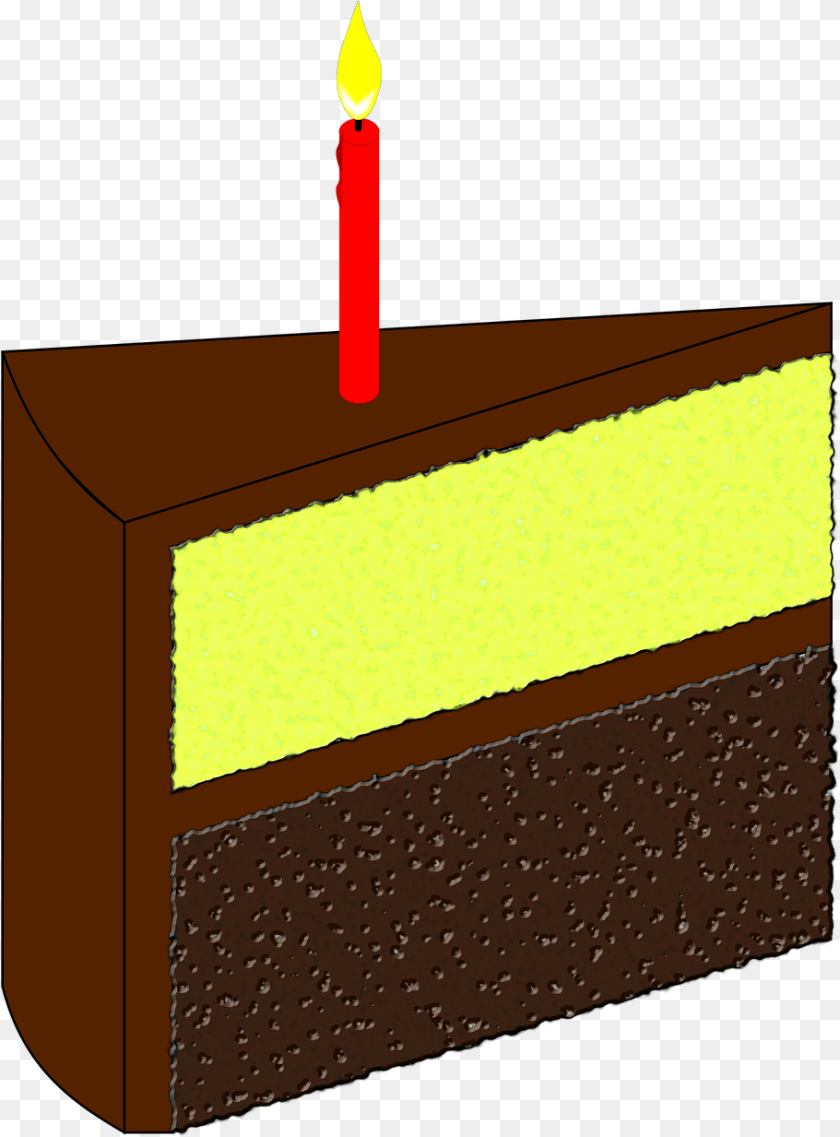 Transparent Birthday Cake Transparent Rebanada De, Birthday Cake, Cream, Dessert, Food Sticker PNG