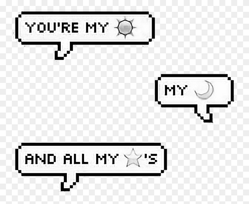 767x629 Transparent Black And White Aesthetic You Are My Sun My Moon And All My Stars, Plot, Diagram, Text HD PNG Download