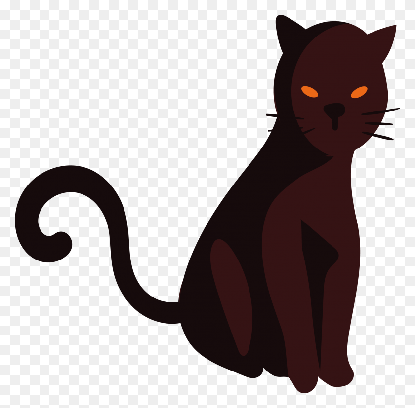 2617x2574 Transparent Black Cat Black Cat, Cat, Pet, Mammal HD PNG Download