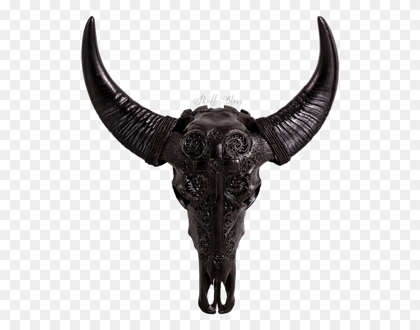 519x600 Transparent Black Cross Buffalo Skull, Symbol, Ornament, Pattern HD PNG Download