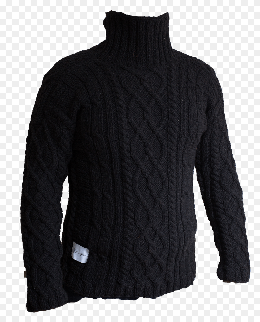 962x1207 Transparent Black Turtleneck Sweater, Clothing, Apparel, Sleeve HD PNG Download