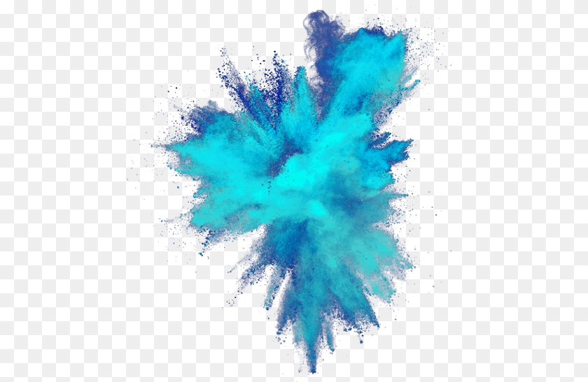 Transparent Blue Smoke Color Blue Splash, Powder, Bonfire, Fire, Flame Sticker PNG