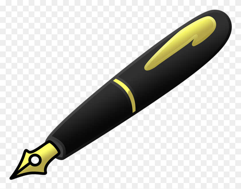 840x648 Transparent Boligrafo Dibujo De Pluma Para Escribir, Pen, Fountain Pen, Baseball Bat HD PNG Download