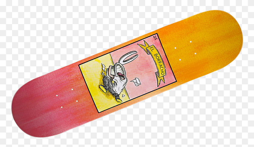 770x428 Transparent Borracho Skateboard Deck, Pencil Box, Label, Text HD PNG Download