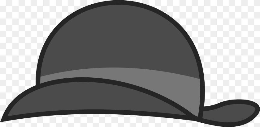 2703x1326 Transparent Bowler Hat Bowler Hat Cartoon Clipart, Clothing, Cowboy Hat PNG