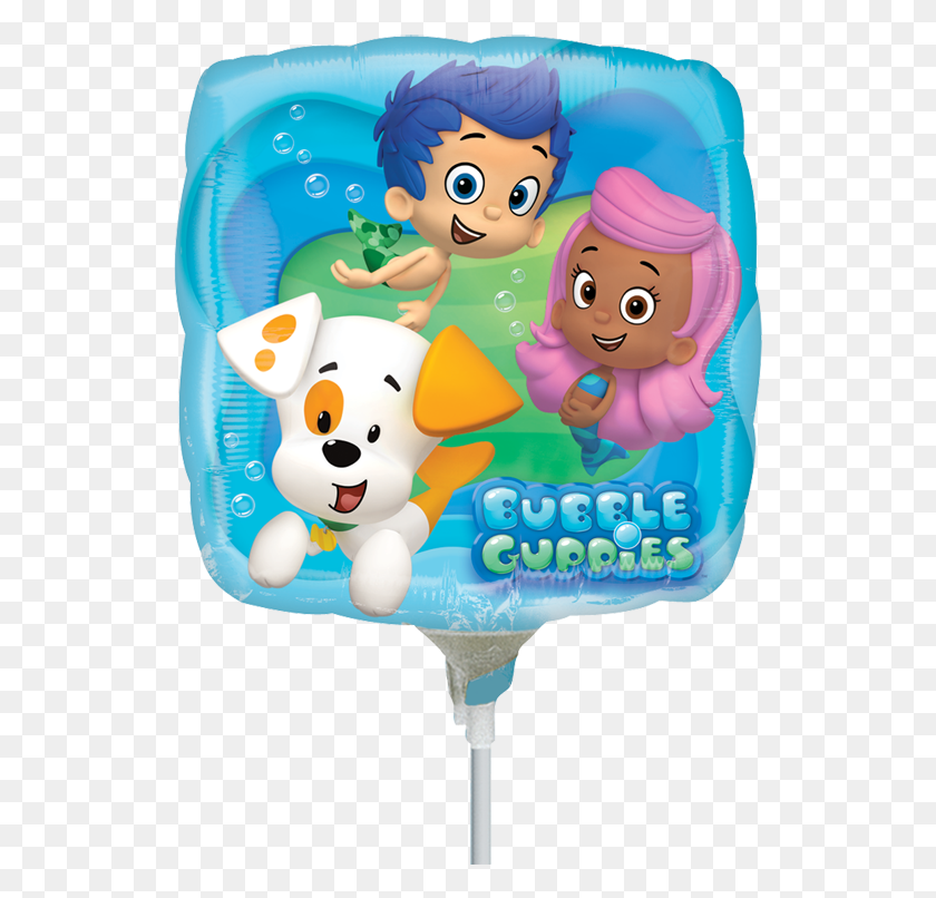 530x746 Transparent Bubble Guppies Bubble Guppies Mylar Foil Balloon, Indoors, Bathroom, Room HD PNG Download
