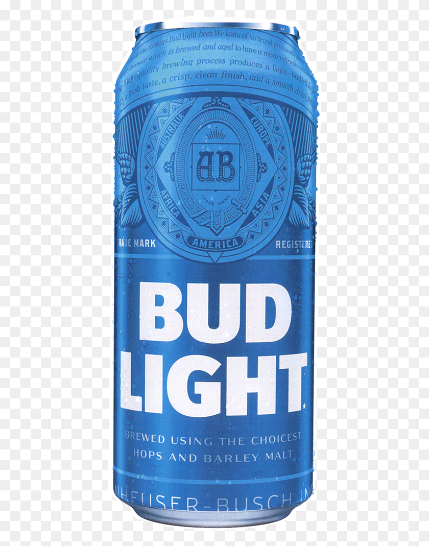 418x1009 Transparent Bud Light Can, Beer, Alcohol, Beverage HD PNG Download