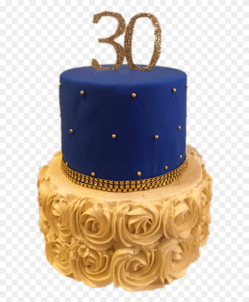 600x956 Transparent Cake Black Forest Royal Blue And Gold Birthday Cake, Dessert, Food, Wedding Cake HD PNG Download