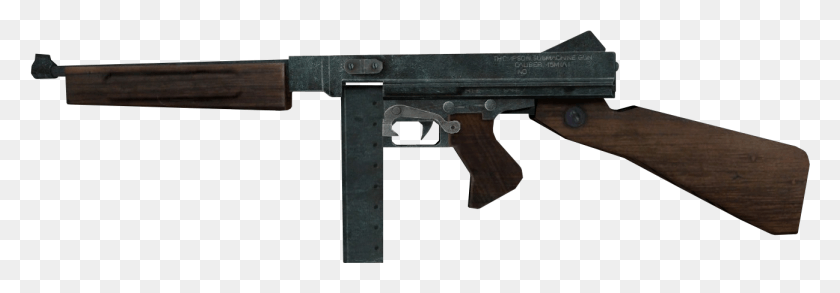 1297x389 Call Of Duty Gun Thompson, Оружие, Вооружение, Пулемет Hd Png Скачать