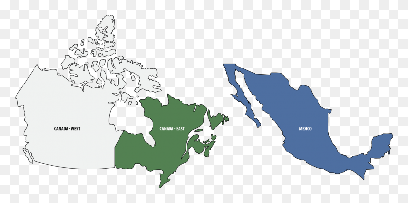 2000x920 Mapa De Canadá Png / Mapa Png