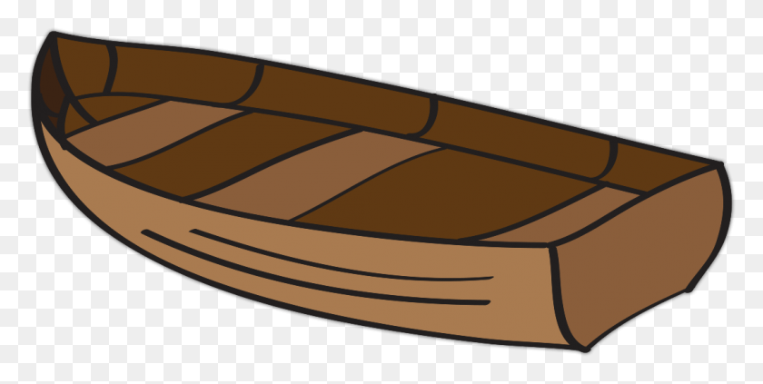 1076x502 Transparent Canoe Clipart Transparent Background Wooden Boat Clipart, Vehicle, Transportation, Rowboat HD PNG Download