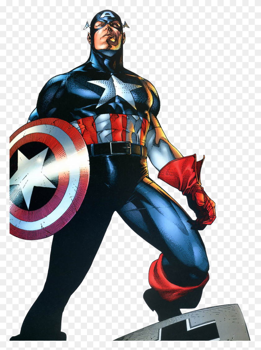 1036x1419 Descargar Png / Capitán América Comic, Capitán América Comics, Disfraz, Persona, Humano Hd Png