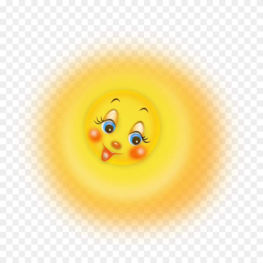 1831x1830 Transparent Cartoon Cute Sun Clipart Picture Kartinki Solnishko, Bowl, Food, Icing HD PNG Download