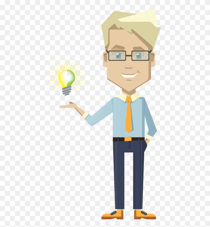 447x844 Transparent Cartoon Showing Idea Bulb Designshop Business Man Cartoon Transparent, Juggling, Performer, Cross HD PNG Download