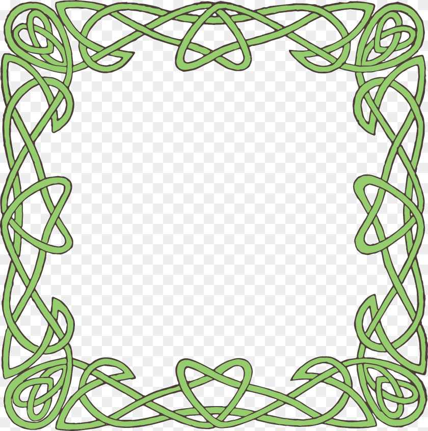Celtic Knot Border Download Celtic Design Border, Dynamite, Weapon Sticker PNG