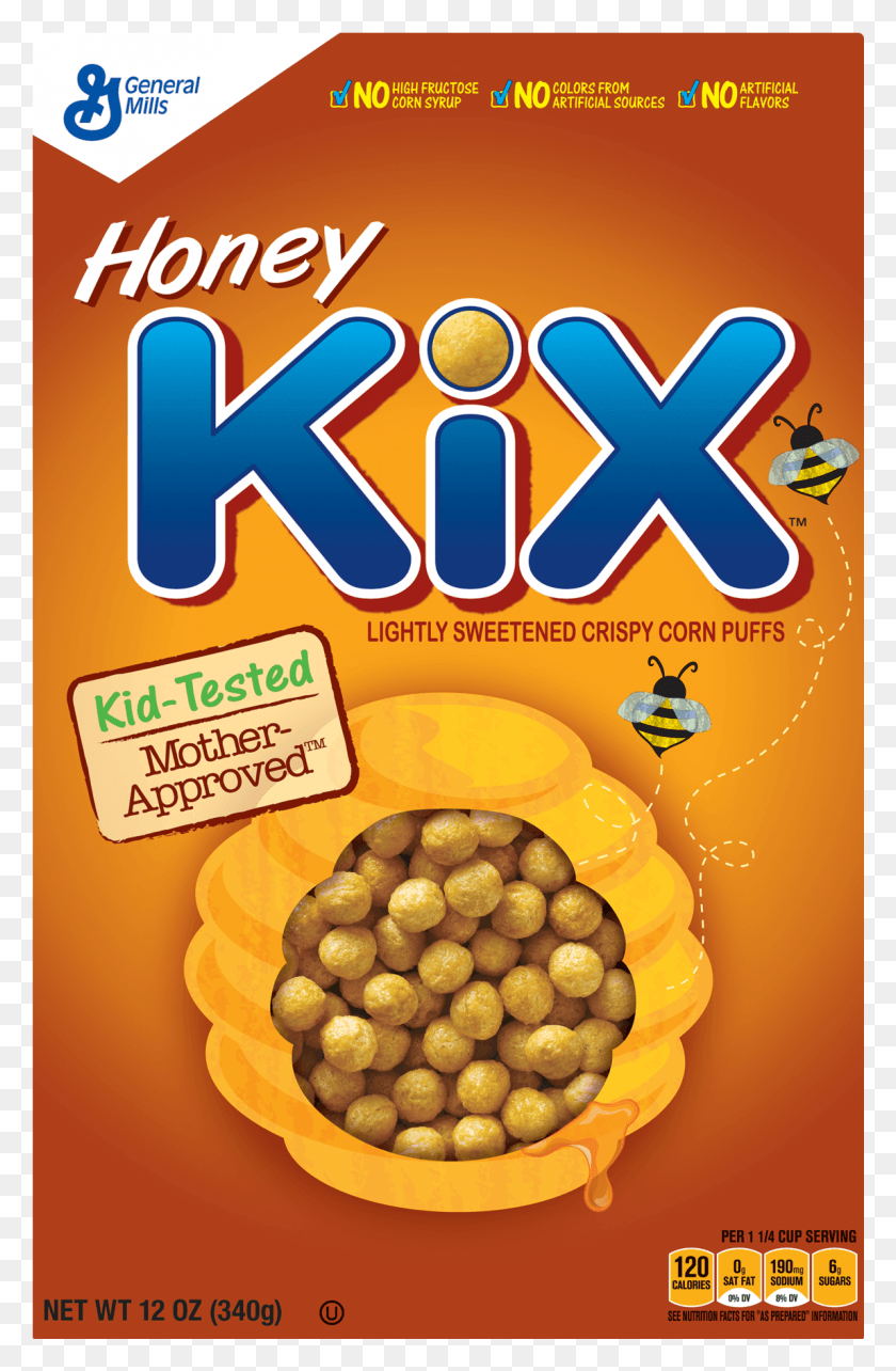 1147x1801 Прозрачные Хлопья Kix Honey Kix Cereal, Реклама, Плакат, Флаер Png Скачать