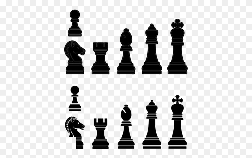 414x469 Transparent Chess Pieces Image 2d Complete Chess Piece, Chess, Game HD PNG Download