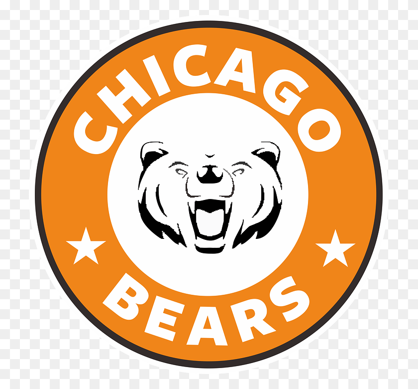 723x720 Transparent Chicago Bears Helmet Chicago White Sox Logo, Label, Text, Symbol HD PNG Download