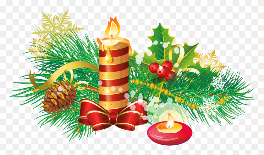 3106x1734 Transparent Christmas Candle Clipart Christmas Decoration Candle, Diwali, Graphics HD PNG Download