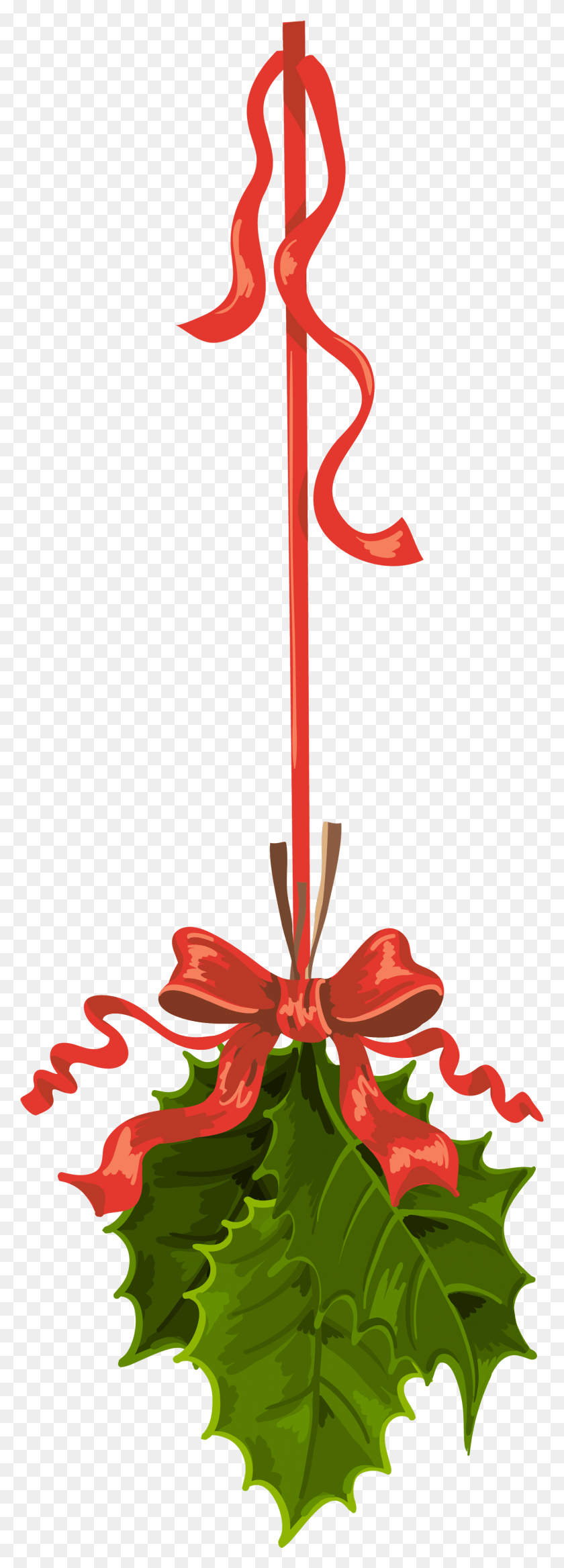 1489x4346 Transparent Christmas Hanging Mistletoe Clipart Hanging Mistletoe, Symbol, Weapon, Weaponry HD PNG Download