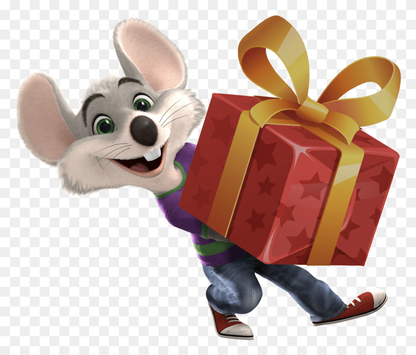 1128x952 Transparent Chuck E Cheese Clipart Chuck E Cheese, Toy, Gift, Person HD PNG Download