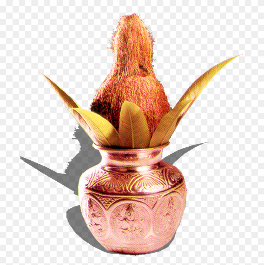 712x785 Transparent Clipart Image Brass Kalash Image Vase, Plant, Jar, Pottery Descargar Hd Png
