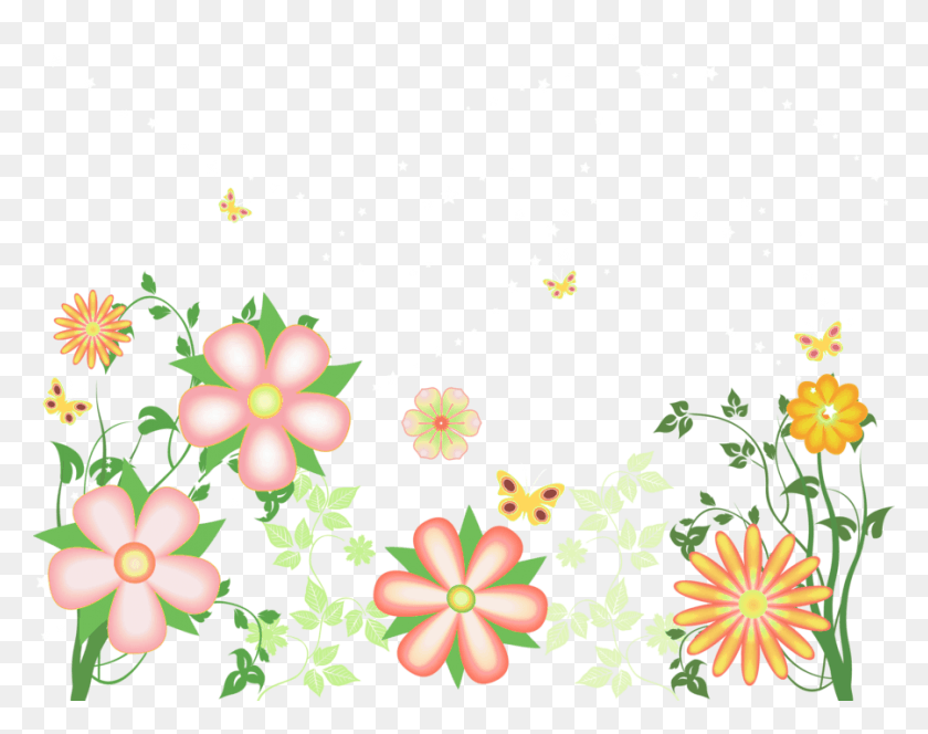 900x698 Transparent Clipart Images Transparent Clipart Images Transparent Background Flowers Clipart, Graphics, Floral Design HD PNG Download