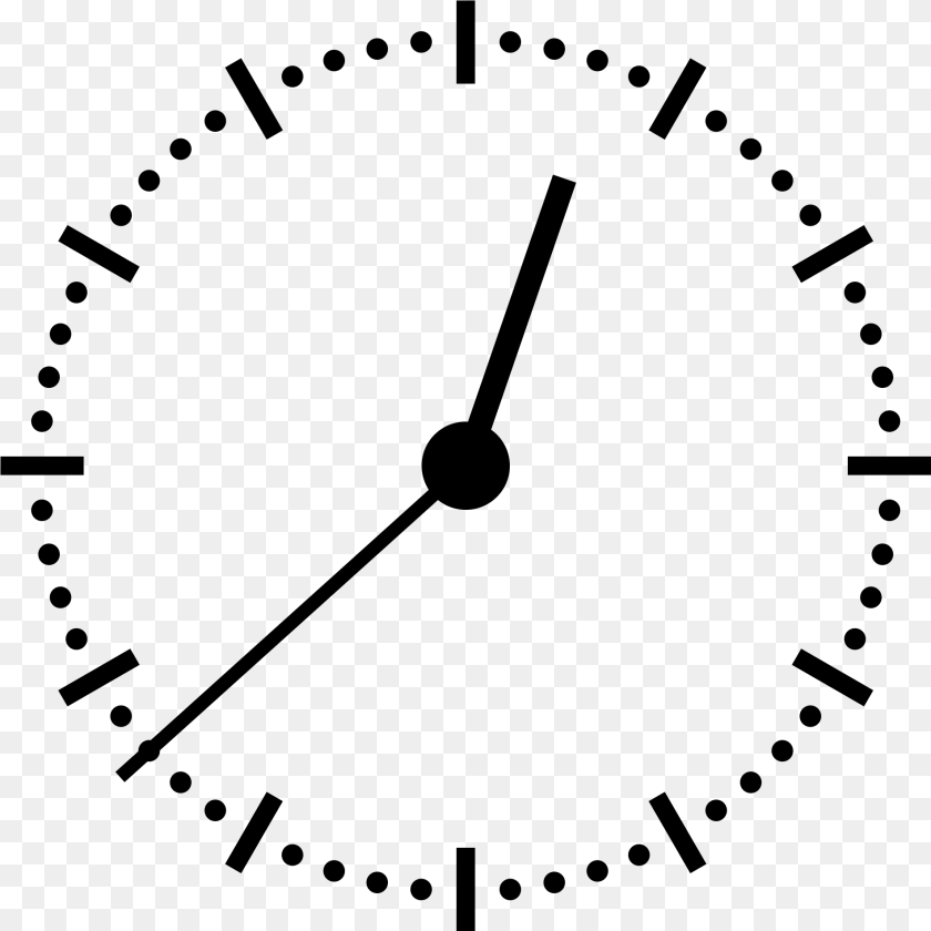 Transparent Clock Hands Clipart Clock 06, Gray PNG