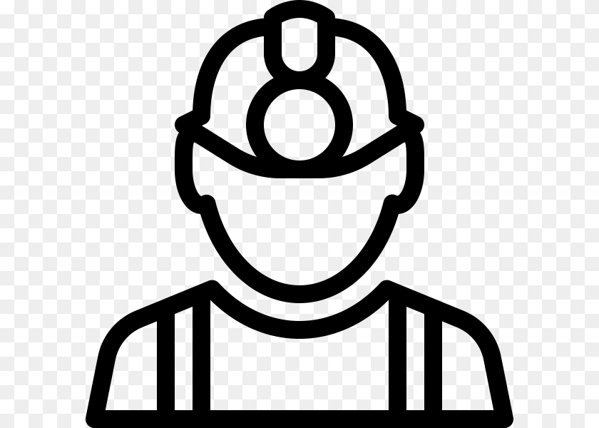 600x600 Transparent Construction Worker Icon Construction Worker Line Icons, Gray Clipart PNG