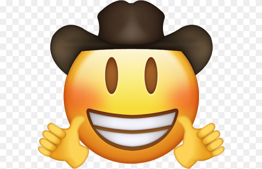 Transparent Cowboy Emoji, Baby, Person, Clothing, Hat Sticker PNG