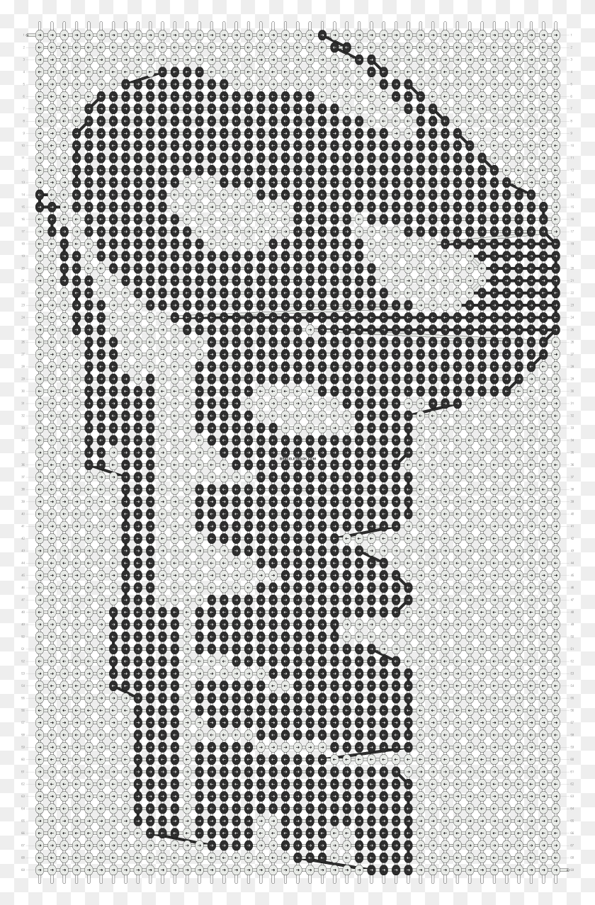 2338x3653 Transparent David Bowie Lightning Bolt Cross Stitch, Pattern, Rug, Woven HD PNG Download