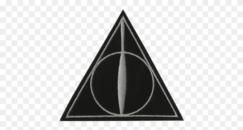 433x391 Transparent Deathly Hallows, Triangle, Rug, Arrowhead HD PNG Download
