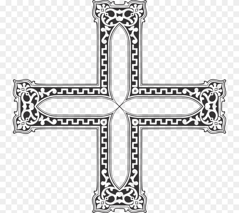 750x750 Decorative Cross Cross, Symbol Transparent PNG