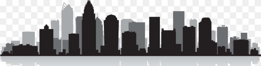 Denver Skyline Silhouette Charlotte Skyline Vector, City Transparent PNG
