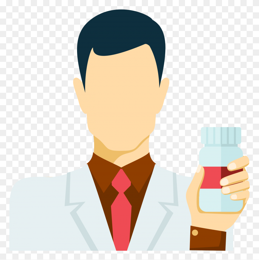 2847x2852 Transparent Doctor Clipart Pharmacist Icon, Person, Human, Clothing HD PNG Download