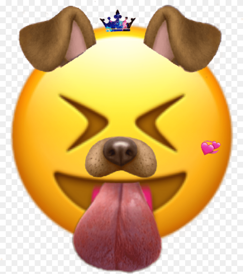 885x999 Transparent Dog Emoji Emoji With Dog Filter PNG