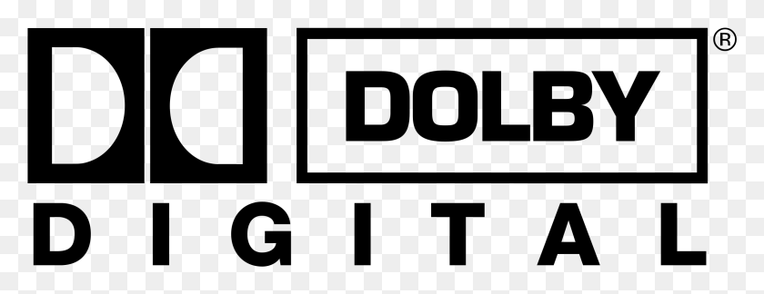 2331x789 Transparent Dolby Digital Dolby Digital Logo Transparent, Gray, World Of Warcraft HD PNG Download