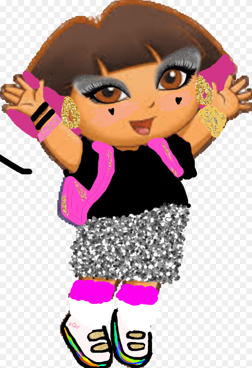 Dora E Girl Cartoon Characters, Baby, Person, Face, Head Clipart PNG