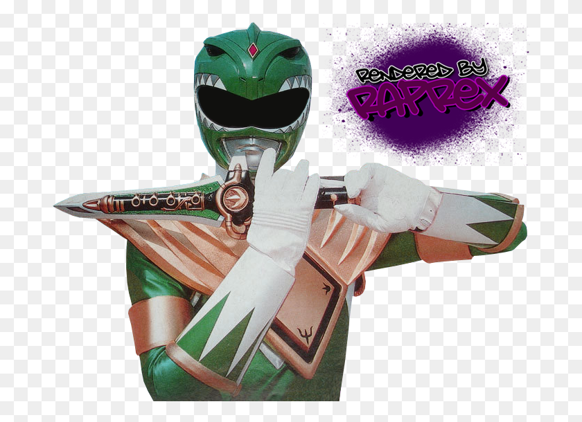 694x550 Descargar Png / Dragonzord Mmpr Green Ranger Hd Png