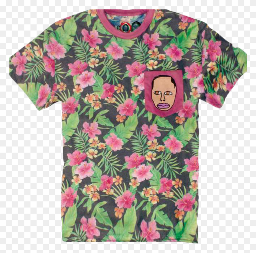 1182x1166 Transparent Earl Floral Hoodie Allen Future Clothes Odd Future Hawaiian Shirt, Clothing, Apparel, T-shirt HD PNG Download