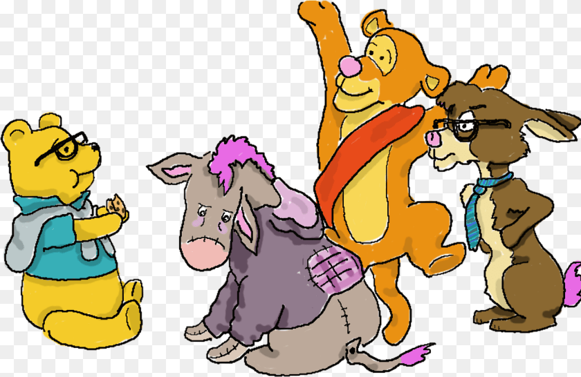 Eeyore Cartoon, Baby, Person, Face, Head Sticker PNG
