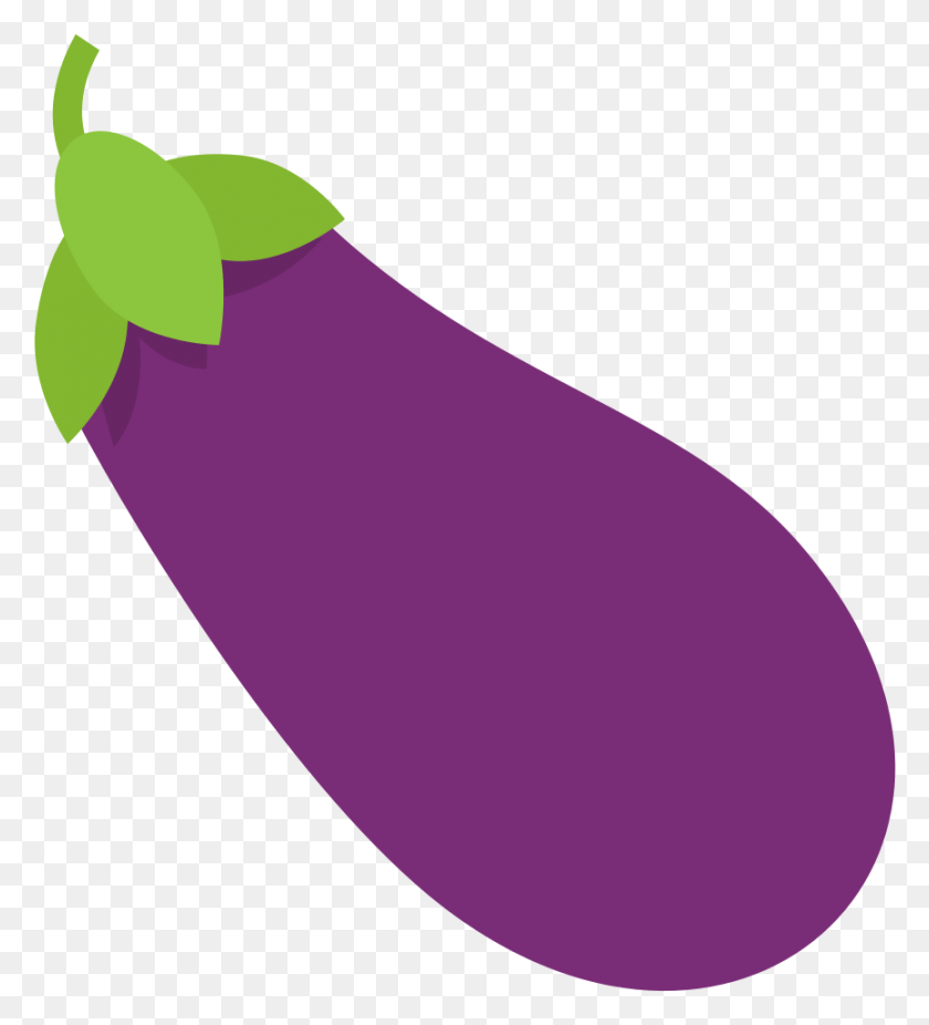 866x962 Transparent Eggplant Clipart Dick Emoji No Background, Plant, Vegetable, Food HD PNG Download