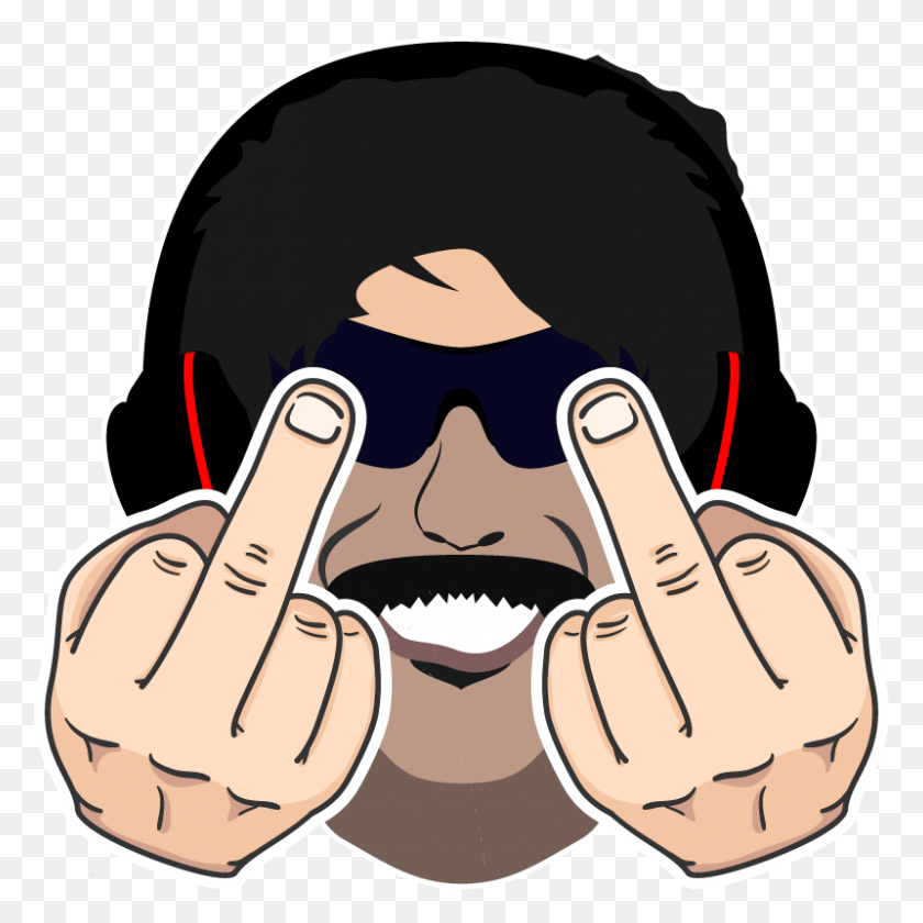 800x800 Transparent Emotes Tyler Dr Disrespect Transparency Emote, Face, Sunglasses, Accessories HD PNG Download