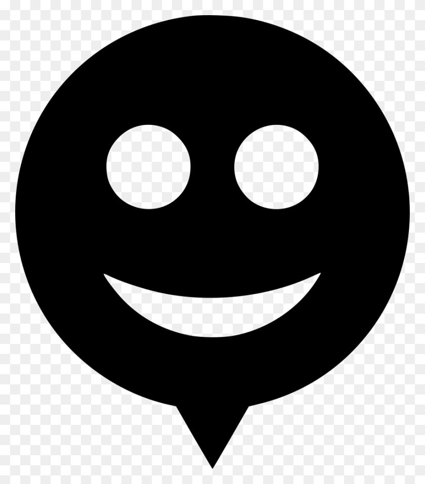 852x980 Descargar Png Emotion Black Angry Smiley, Símbolo, Stencil, Logo Hd Png