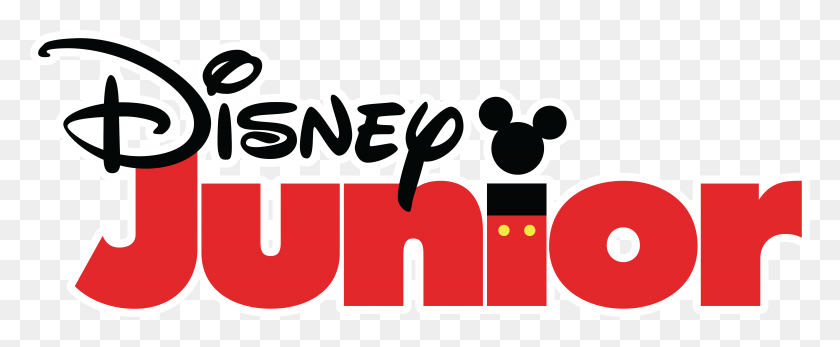 7150x2632 Descargar Png Escuchar Musica Clipart Disney Junior Logo, Texto, Alfabeto, Símbolo Hd Png