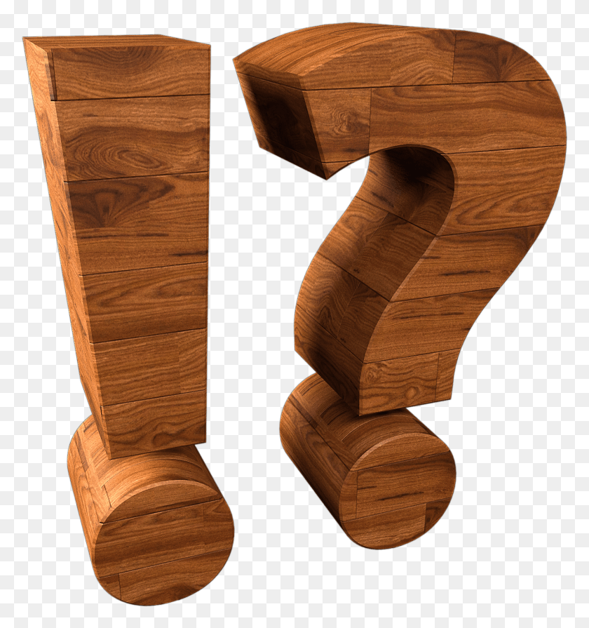 1450x1553 Transparent Exclamation And Question Mark Wood Plywood, Rug, Furniture, Hardwood HD PNG Download