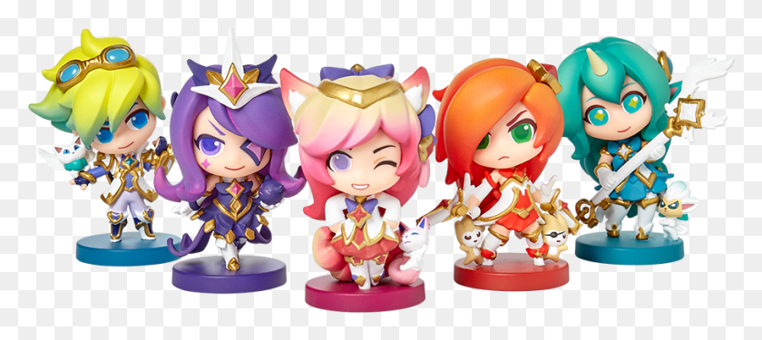 908x367 Transparent Ezreal Star Guardian Ahri Figure, Doll, Toy, Figurine HD PNG Download